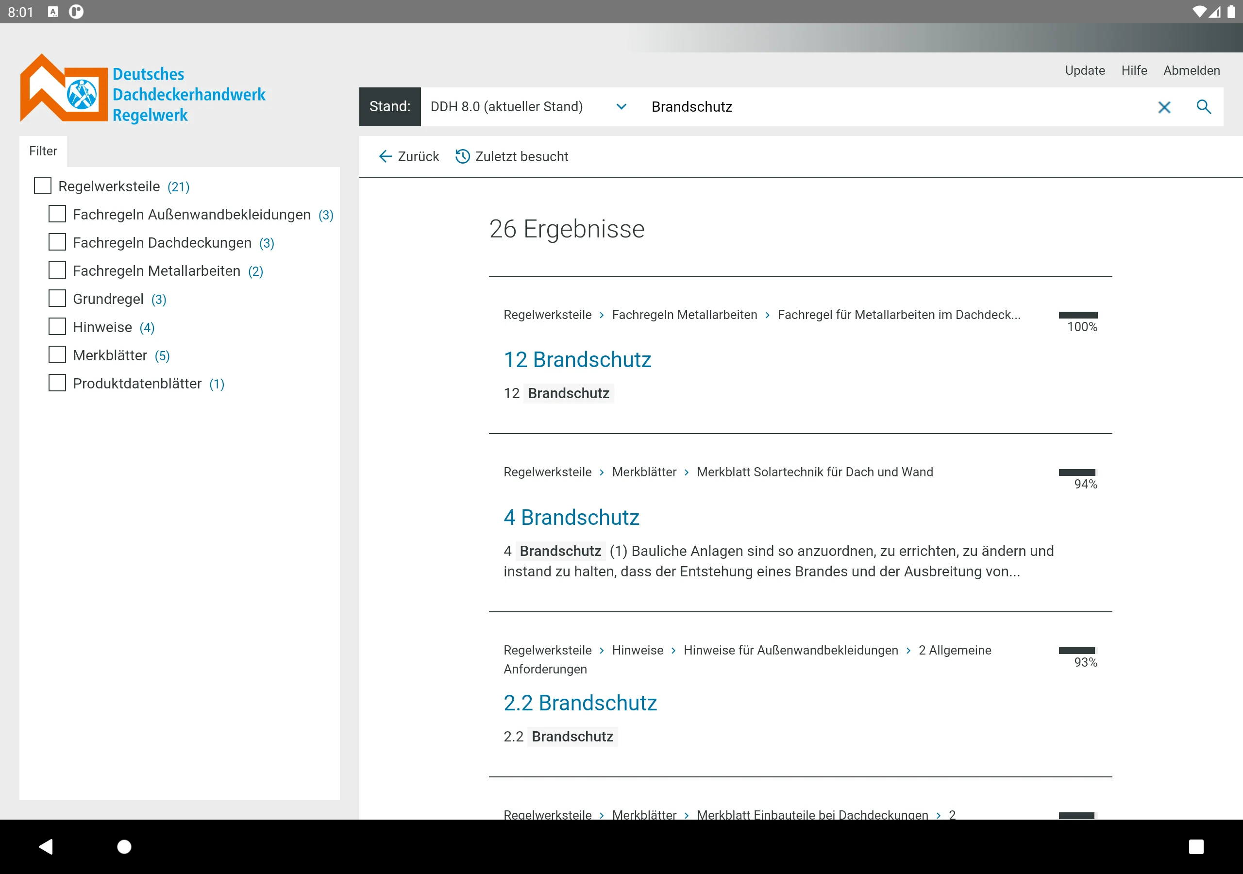 Regelwerk screenshot